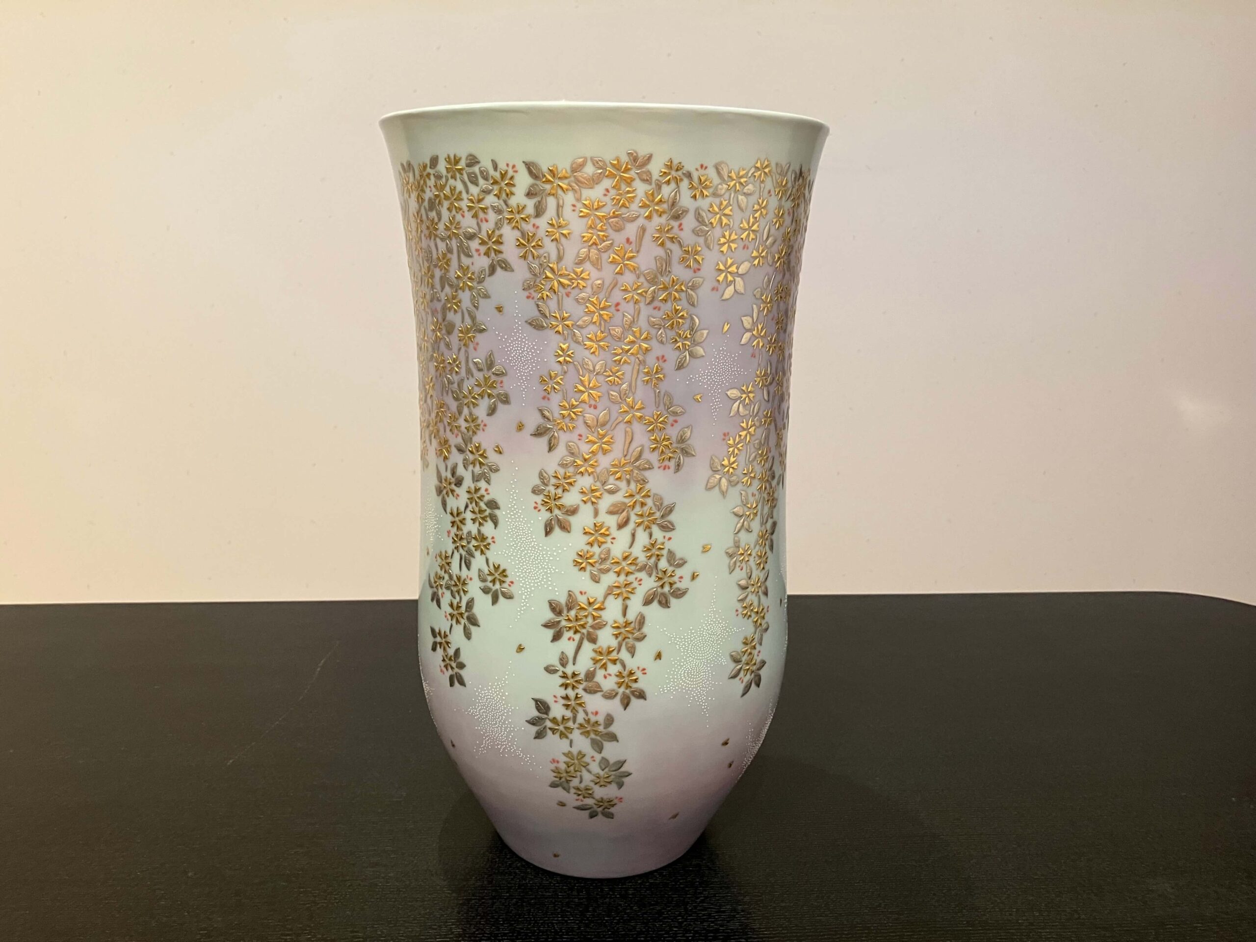 白金盛白粒花器「陽春」