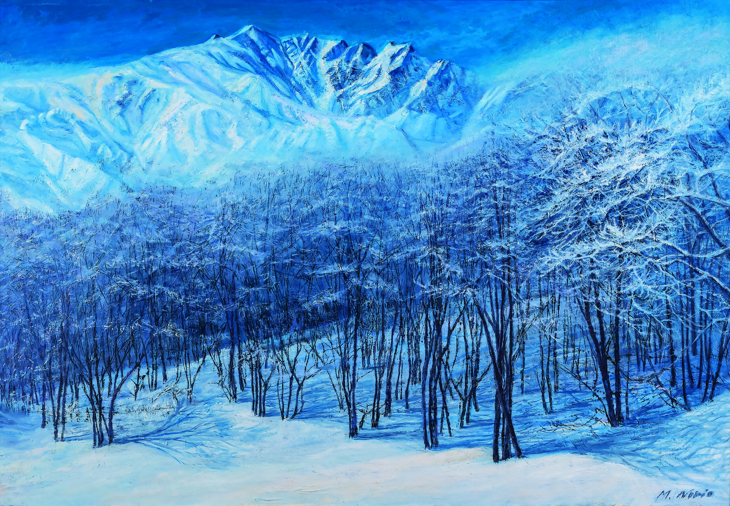 「冬山（岩岳）」 2002　112.1×162.1