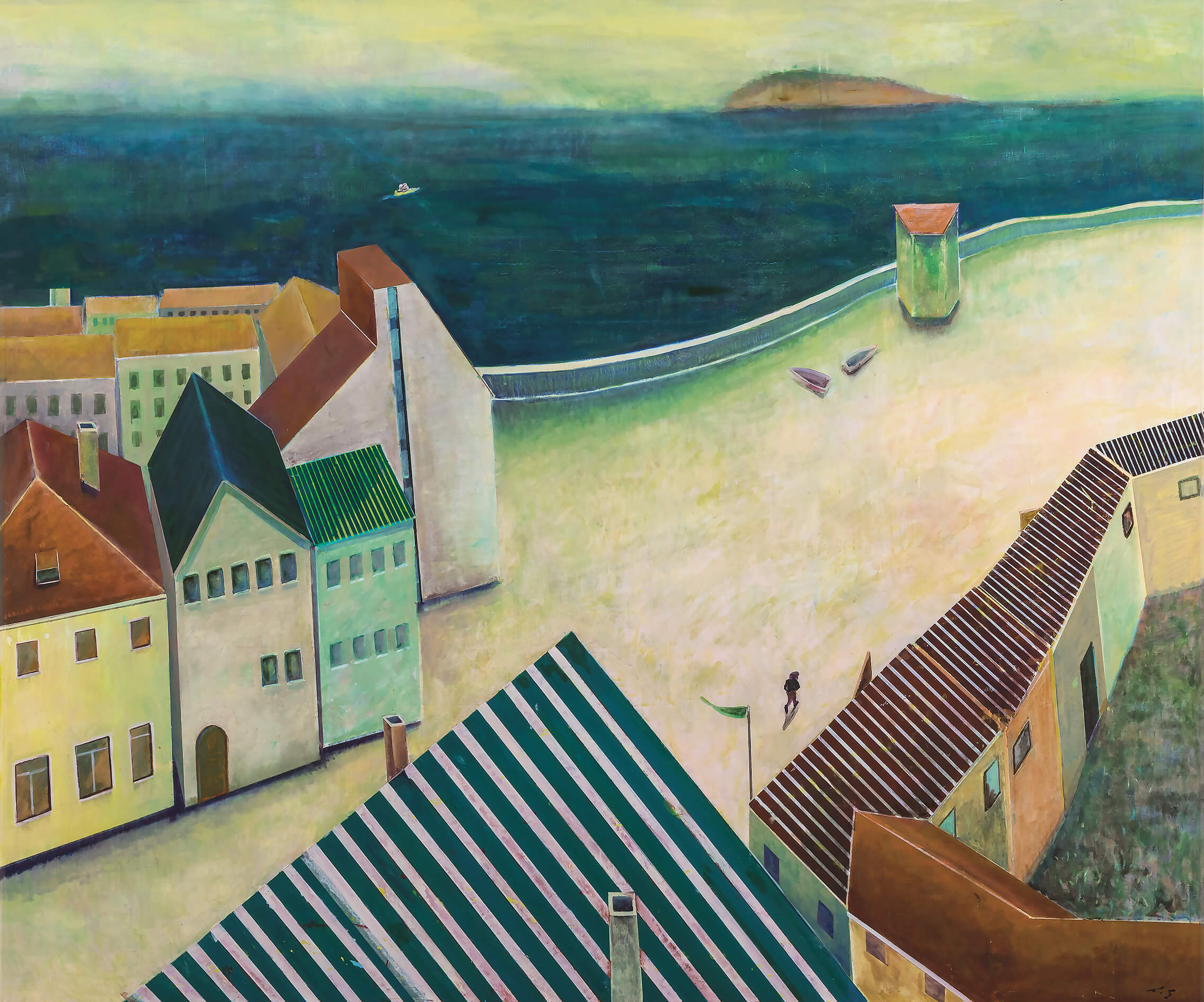 「水辺の街」 2018　162.0×194.0