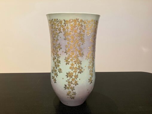 白金盛白粒花器「陽春」