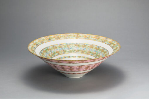 「金襴手彩色鉢」 2019　40.0×40.0×14.0