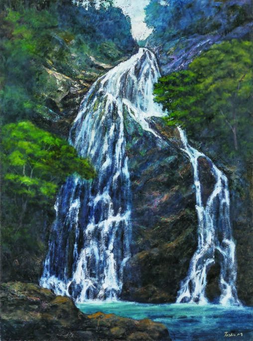 「初夏・龍双ヶ滝」 2018　130.3×97.0