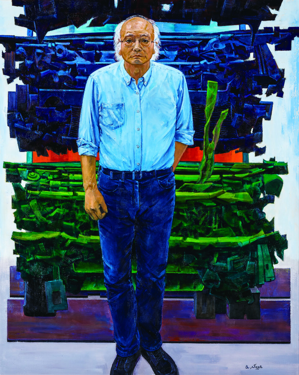 「廃車と男と」 2019　162.2×130.3